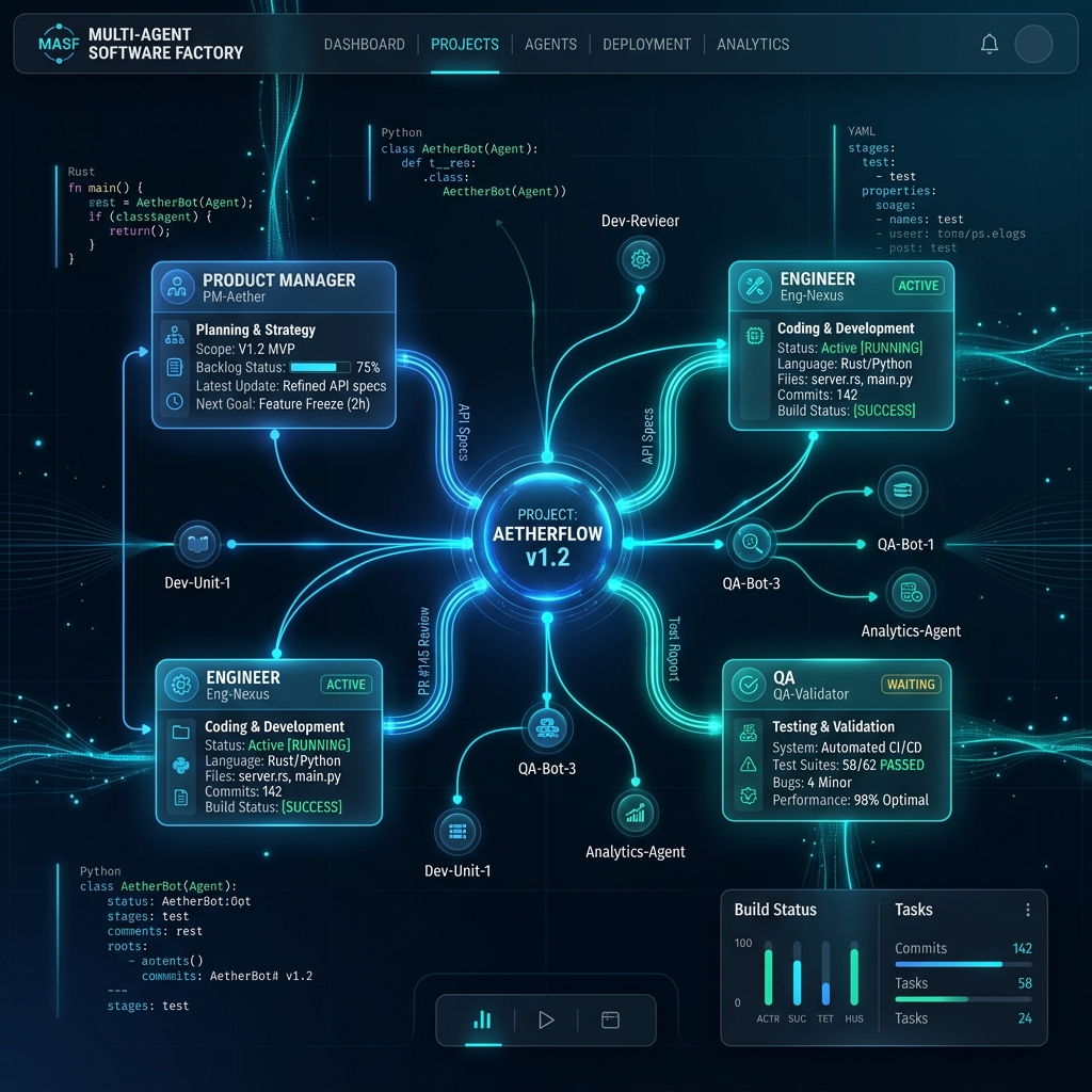 Multi-Agent Software Factory UI